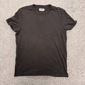 Taylor Stitch Organic Cotton Tee in Faded Black Large (42)